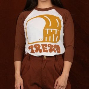 BIG BUD PRESS ⭐️Limited Run⭐️Bread 3/4 Sleeve Raglan Tee- UNISEX- NWOT